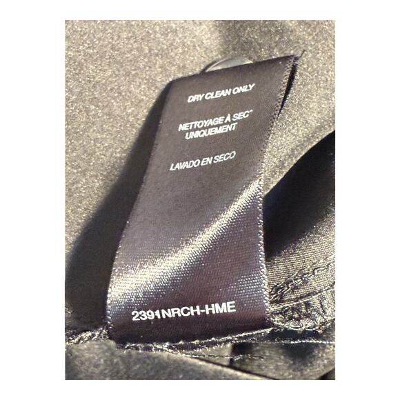 WAYF Women's XL Black Metallic Pinstripe Wide-Leg Trousers Workwear Pants NWOT - Picture 7 of 7